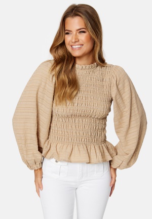 ONLY Carla LS Smock Top Humus S