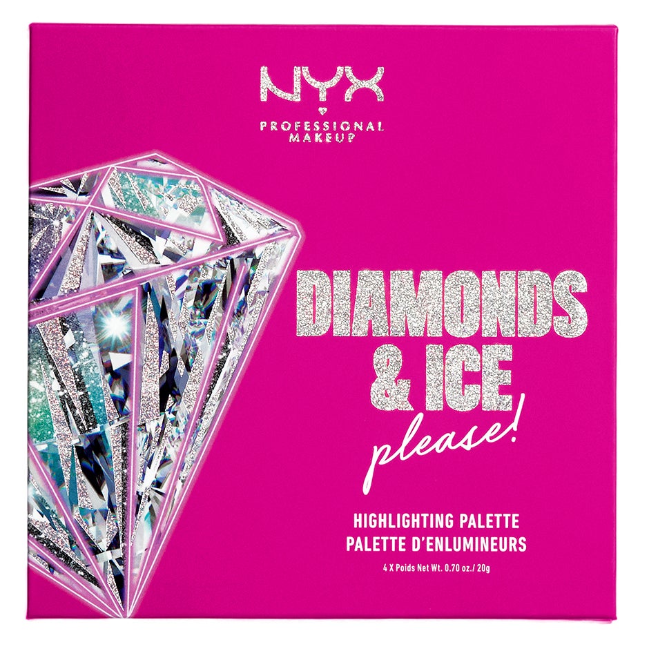 Diamonds & Ice Please! Highlighting Palette, NYX Professional Makeup Meikkisetit