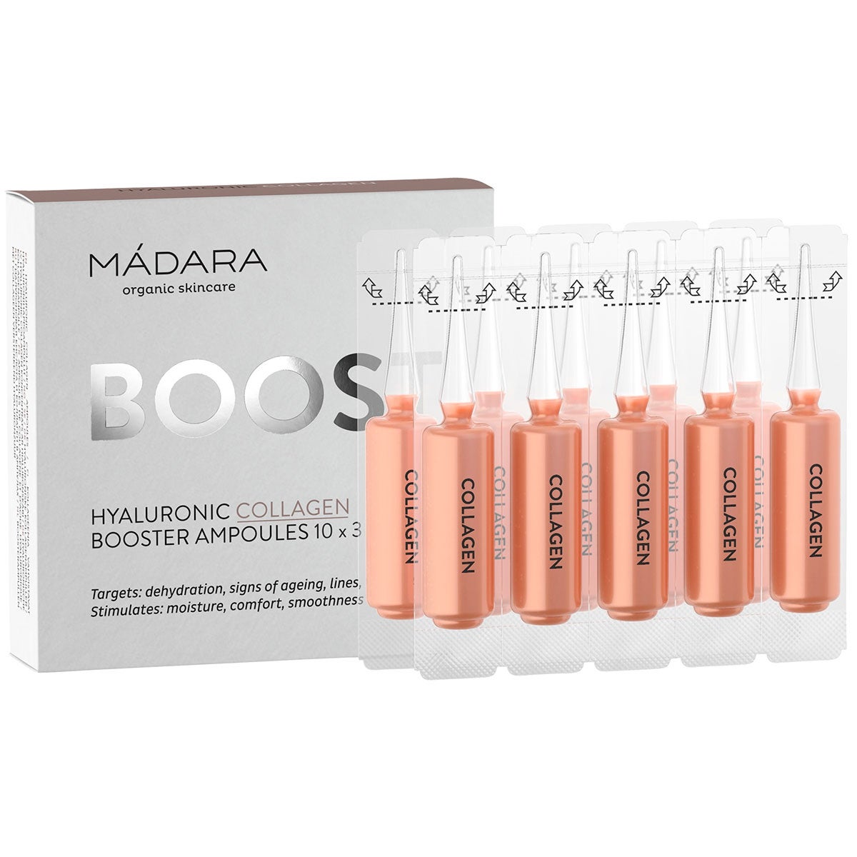Madara Hyaluronic Collagen Ampoules, MÁDARA ecocosmetics Seerumit & öljyt