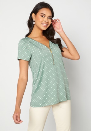 Happy Holly Carrie top Light mint / Offwhite 32/34