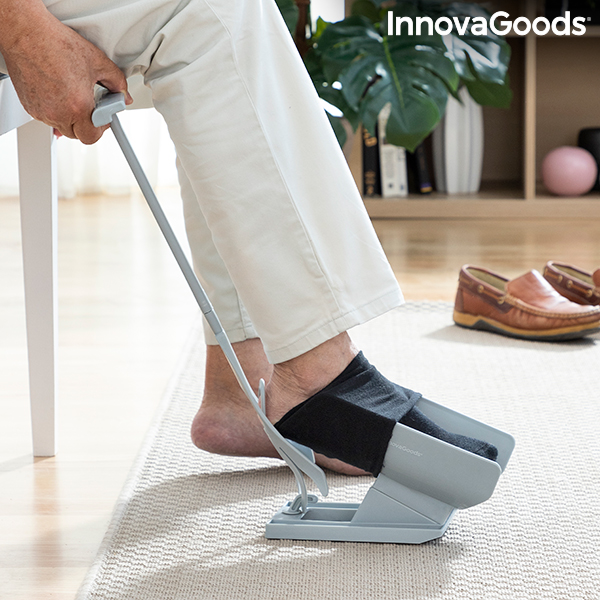 Sukka-apuväline ja kenkälusikka sukanpoistajalla Shoeasy InnovaGoods
