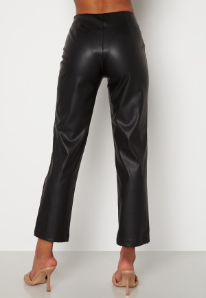 BUBBLEROOM Pailin cropped PU trousers Black 34