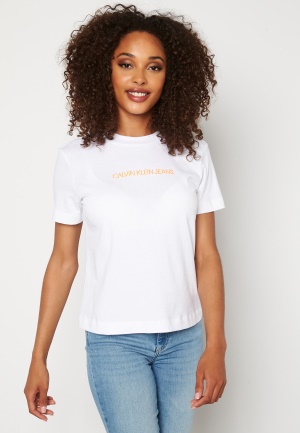 Calvin Klein Jeans Shrunken Institutional T YAF Bright White XS