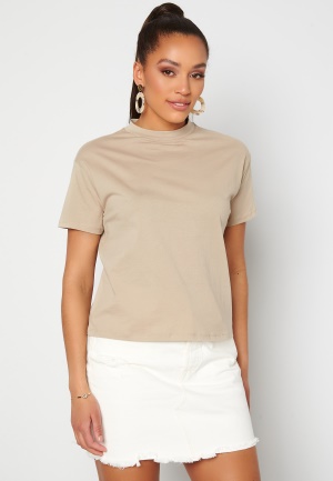 Trendyol Eco Cotton Relaxed T-Shirt Tas/Stone S