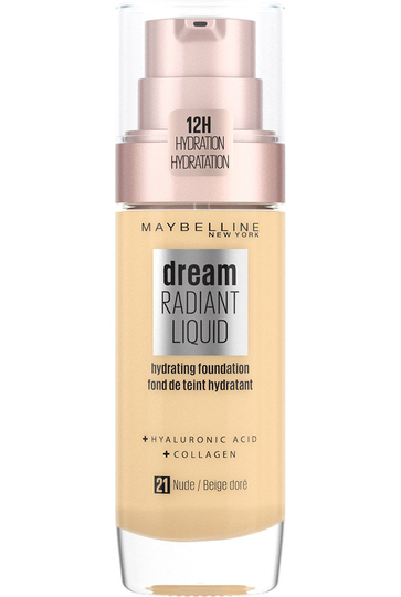 Maybelline - Dream Radiant Liquid Foundation - 21 Nude