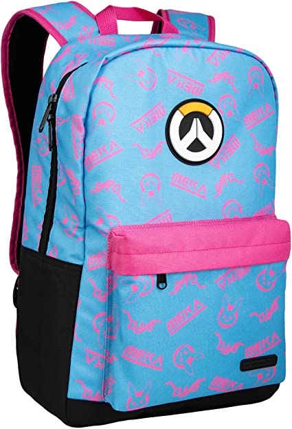 Overwatch D.VA Splash Backpack Blue/Pink
