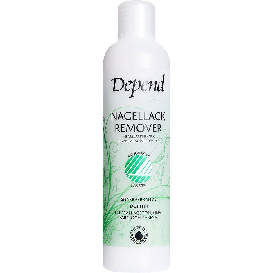 Depend Ecolabel Nail Polish Remover, 250 ml Depend Kynsilakanpoistoaineet