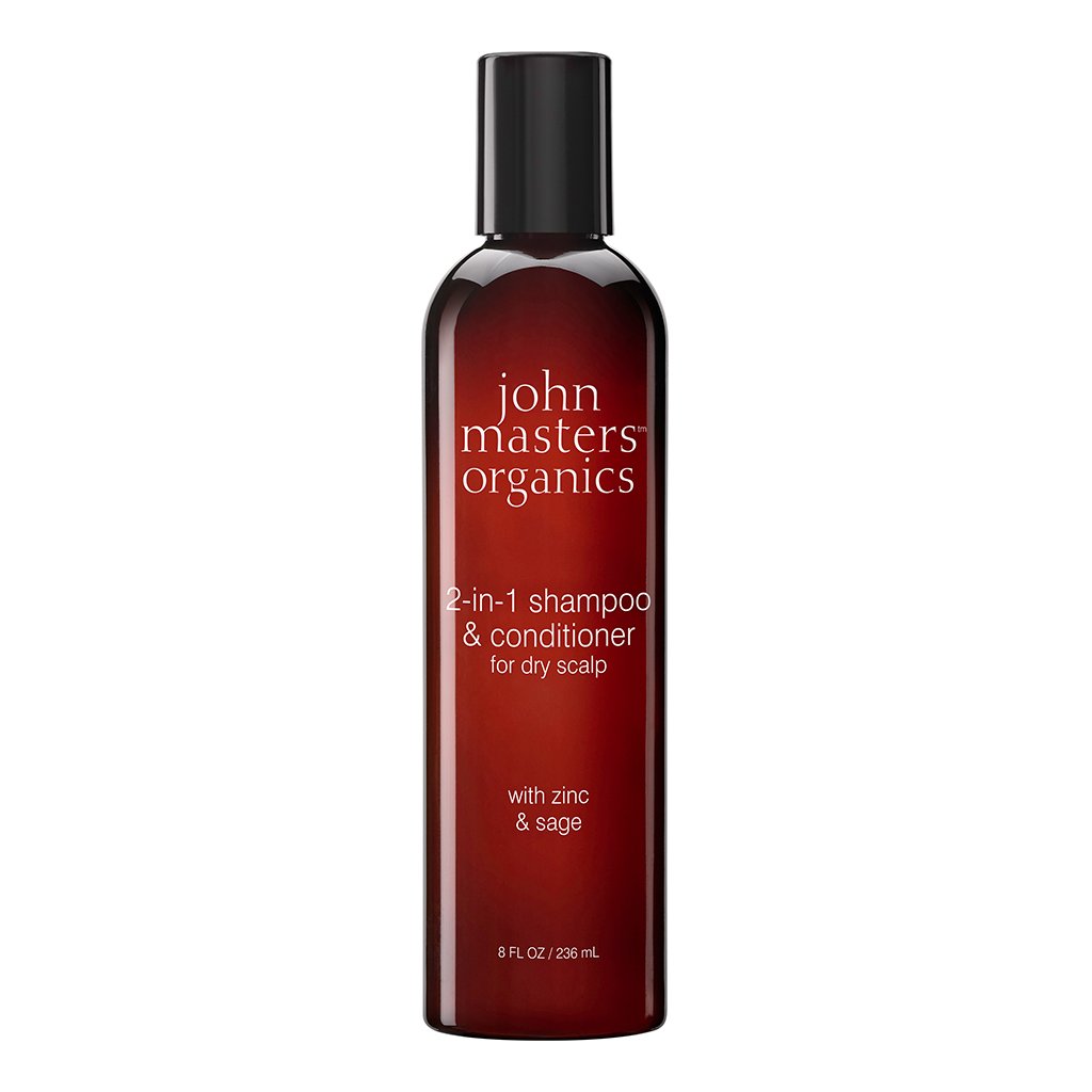 John Masters Organics - 2-in-1 Shampoo&Conditioner for Dry Scalp w. Zinc&Sage 236 ml