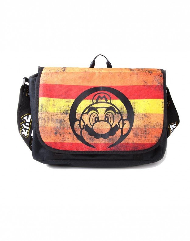 Nintendo - Super Mario Retro Striped Messenger Bag