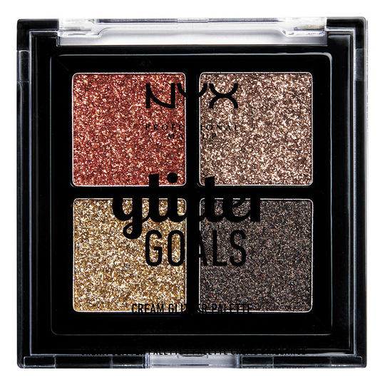 Glitter Goals Cream Quad Palette, 1,2 g NYX Professional Makeup Luomiväripaletit