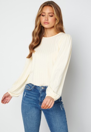 BUBBLEROOM Harper rib top Cream XS