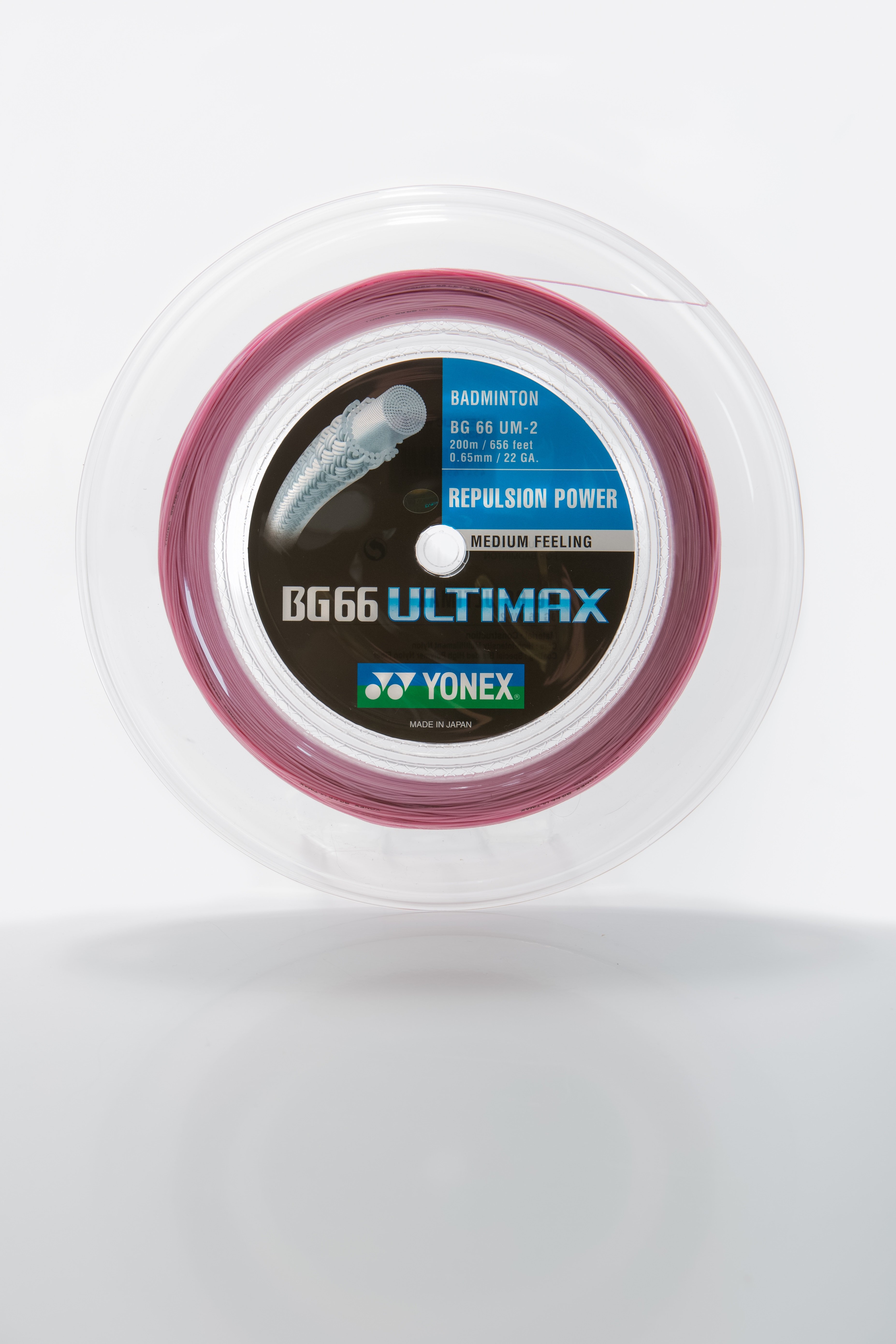 Yonex BG-66 ULTIMAX Badmintonstring pink