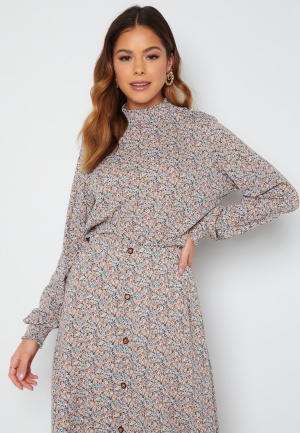 ONLY Pella L/S Top Dusky Green AOP Dits L