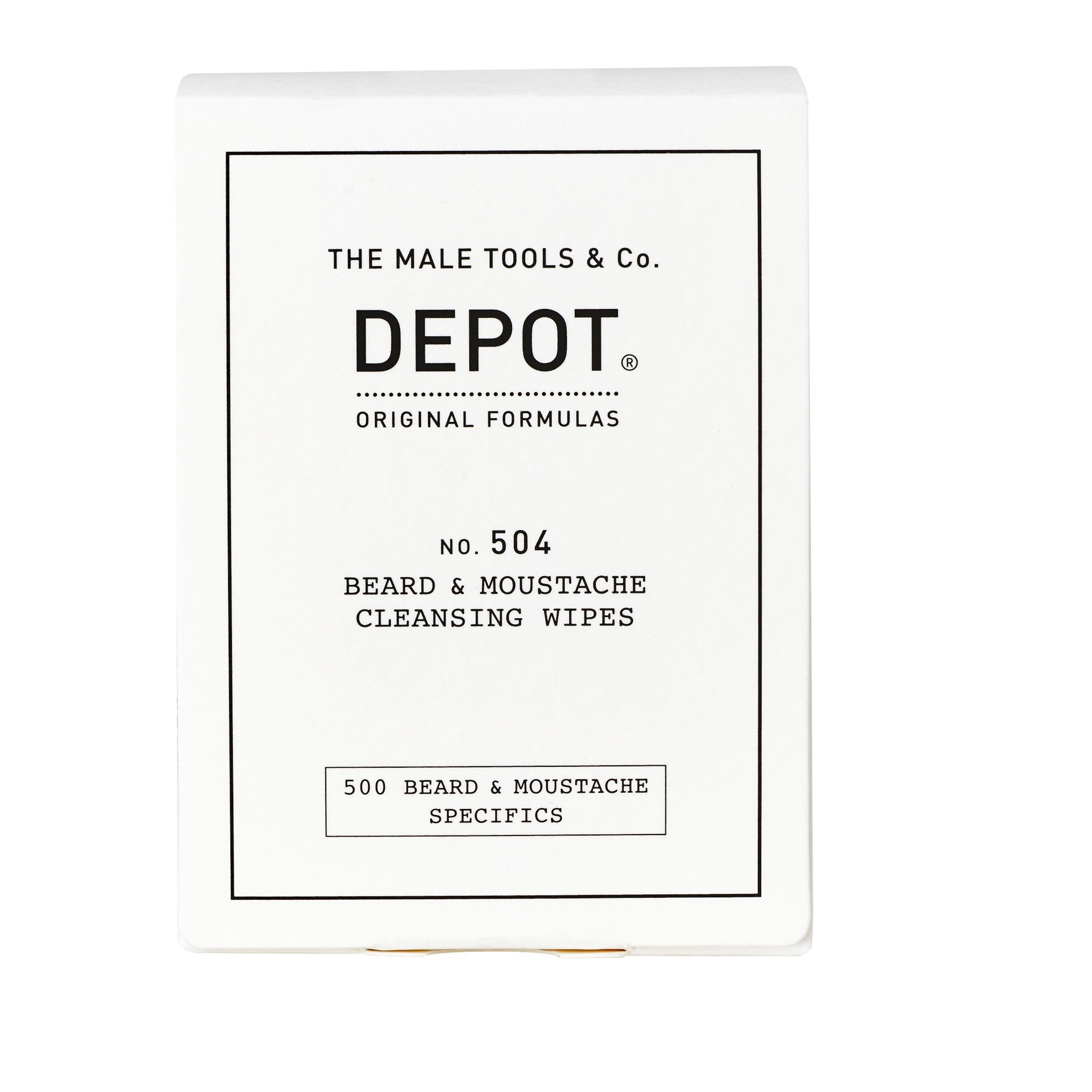 Depot - No. 504 Beard&Moustache Cleansing Wipes 12 Salviette