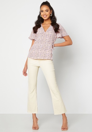 Object Collectors Item Belle MW Coated Flared Pants Sandshell L