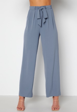 BUBBLEROOM Yohana wide pants Dusty blue 2XL