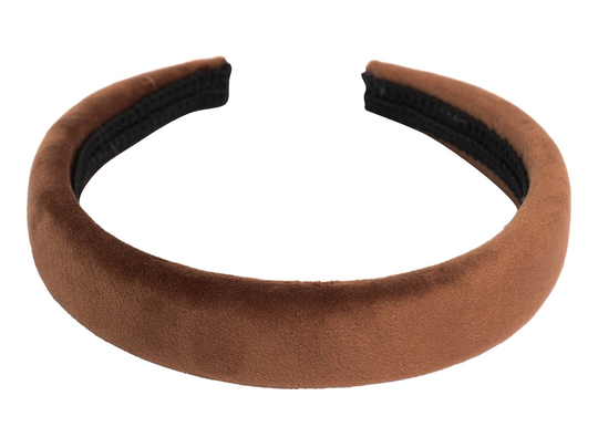 Velvet Hairband Broad, Dark Hiuspannat