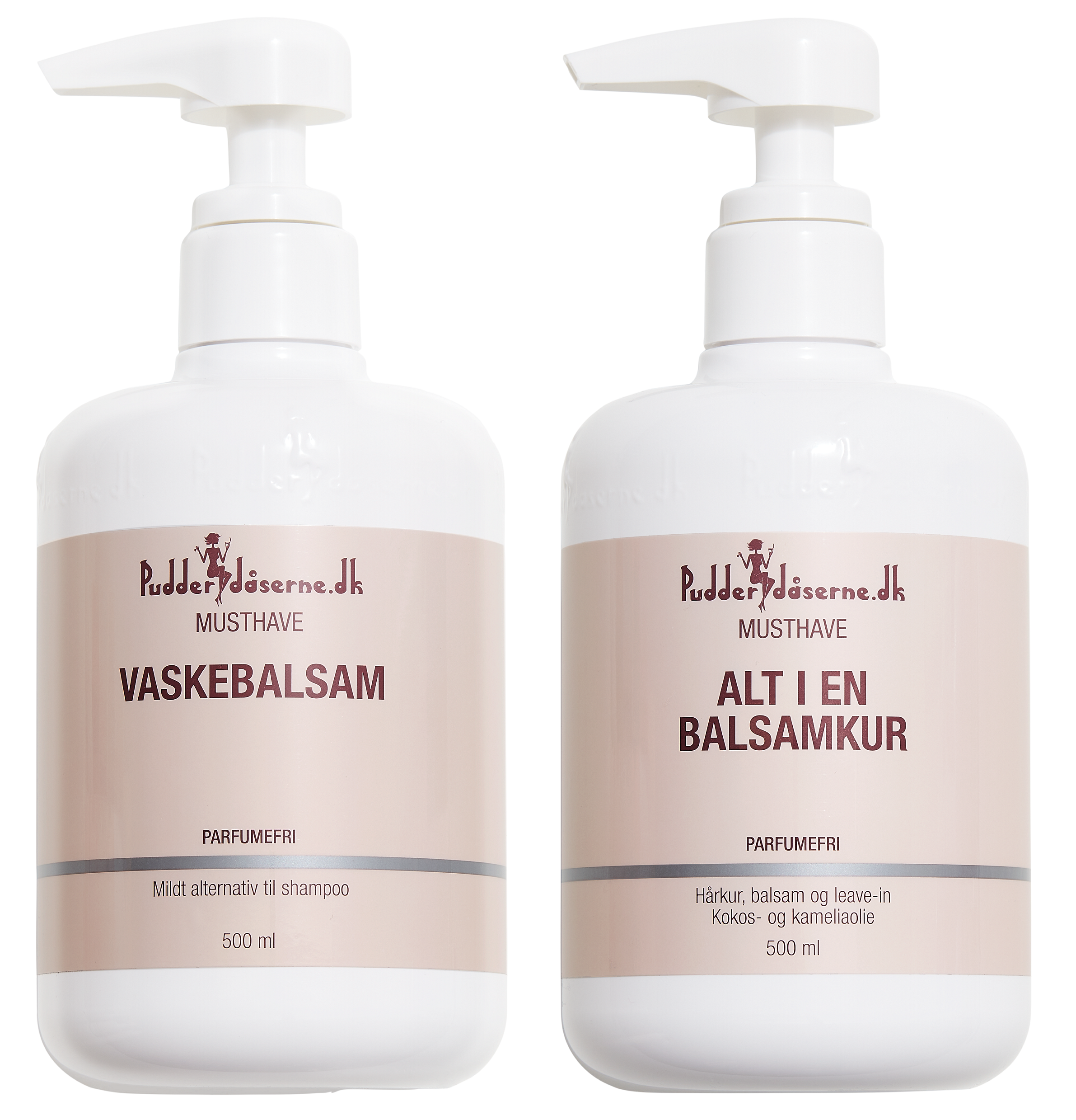 Pudderdåserne - Co-wash 500 ml + All in One Conditioner/Mask 500 ml