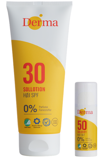 Derma - Sun Lotion SPF 30 200 ml + Sun Stick SPF 50 15 g