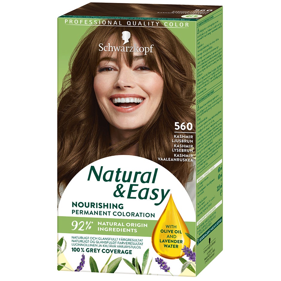 Natural & Easy, Schwarzkopf Ruskeat hiukset