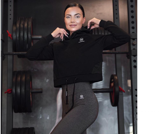 M-NUTRITION Sports Wear Crop Top Hoodie