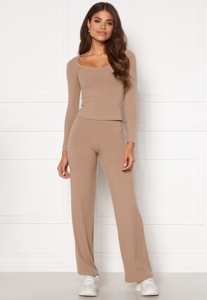 BUBBLEROOM Alanya rib top Light nougat L