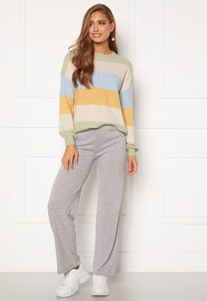 Pieces Molly Pants Light Grey Melange XXS