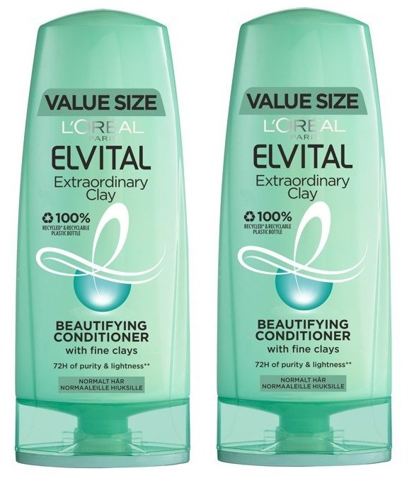 L'Oréal - 2 x Elvital Clay Conditioner 400 ml