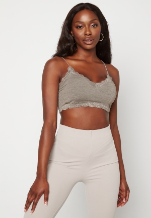 MAGIC Bodyfashion Cozy Crop Top Heather Grey M
