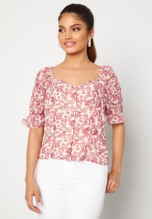 VERO MODA Anneline 2/4 Botton Top Birch AOP: New Annel XL