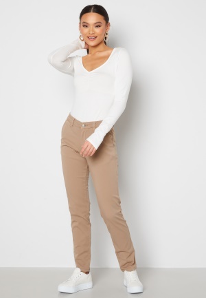 SELECTED FEMME Miley MW Chino Silver Mink 36