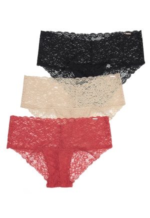 DORINA Lana 3PP Brief Classic 3X0068-CORAL/BEIGE/B S
