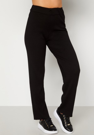 BUBBLEROOM Marah knitted long trousers Black S