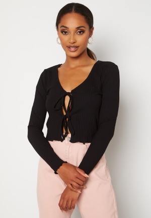 ONLY Jeanett Life L/S Cardigan Box Top Black XL