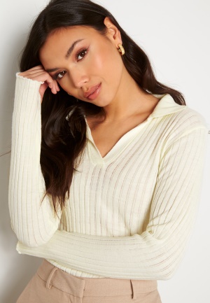 Trendyol Lissy Knit Top Ecru L