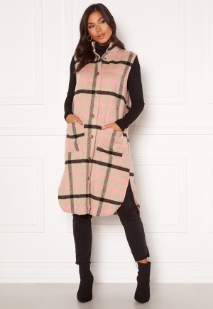 Sisters Point Elvo Vest 206 Sand/Pink check XS