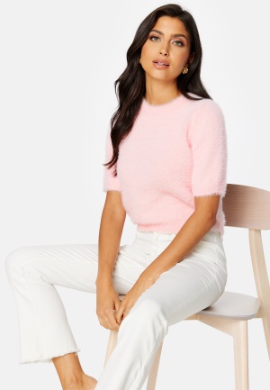 Pieces Nagili SS O-Neck Knit Crystal Rose XS