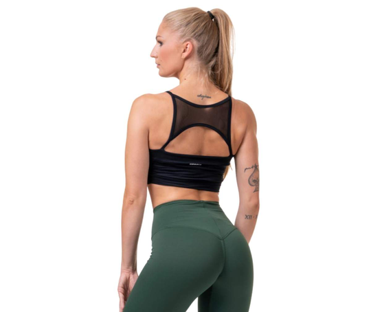 NEBBIA Classic Hero Cut-Out Sports Bra 579, Black