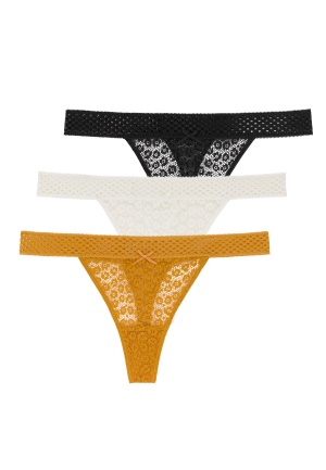 DORINA Wild 3PP String 3X0046- Yellow/Ivory XS