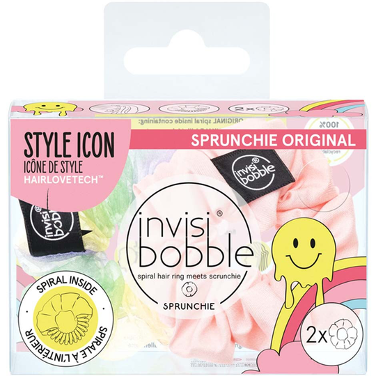 Sprunchie Duo Retro Dreamin' Hue-Man Love, Invisibobble Ponnarit