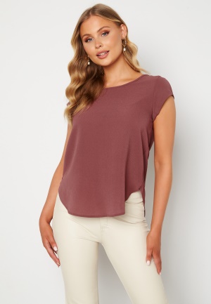 ONLY Vic S/S Solid Top Rose Brown 34