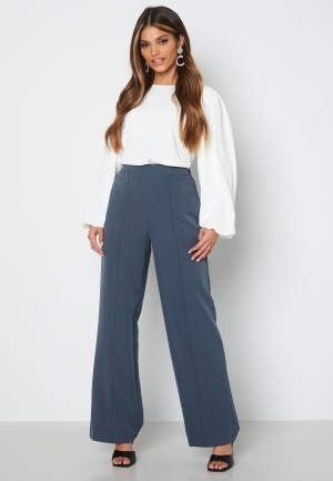Pieces Bossy HW Wide Pants Ombre Blue XS