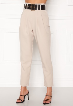 Alexandra Nilsson X Bubbleroom Super highwaisted suit trousers Beige 34