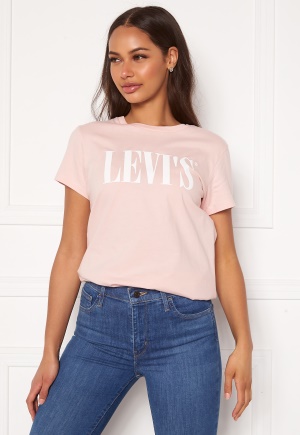LEVI'S The Perfect Tee 1050 Serif Logo Sepi XS