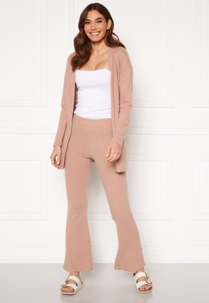 Pieces Pam MW Flared Pant Warm Taupe XS