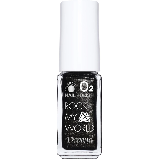 O2 Nail Polish - Rock My World Collection Black Obsidian