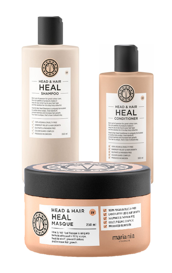 Maria Nila - Head&Hair Heal Shampoo 350 ml + Maria Nila - Head&Hair Heal Conditioner 300 ml + Maria Nila - Head&Hair Heal Masque 250 ml