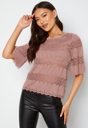 Happy Holly Maria kimono sleeve top Dusty pink 44/46