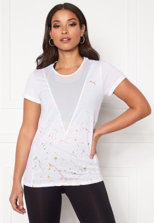 PUMA Metal Splash Deep V Tee White S