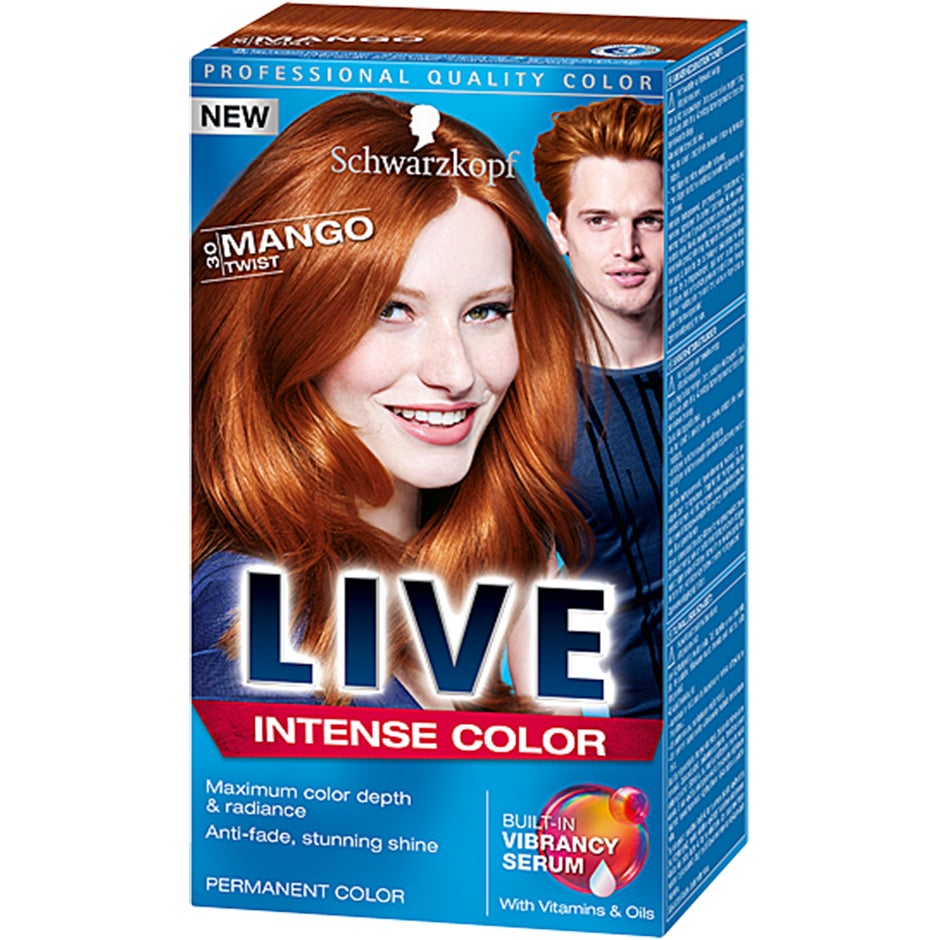 Schwarzkopf Live Color XXL 30 Mango Twist, Schwarzkopf Punaiset hiukset